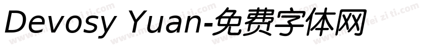 Devosy Yuan字体转换